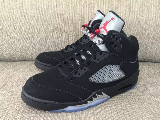 AJ5黑银,845035-003,AJ5,Air Jorda AJ5黑银845035-003 Air Jordan 5 Retro OG “Black Metallic” 清晰实物图赏