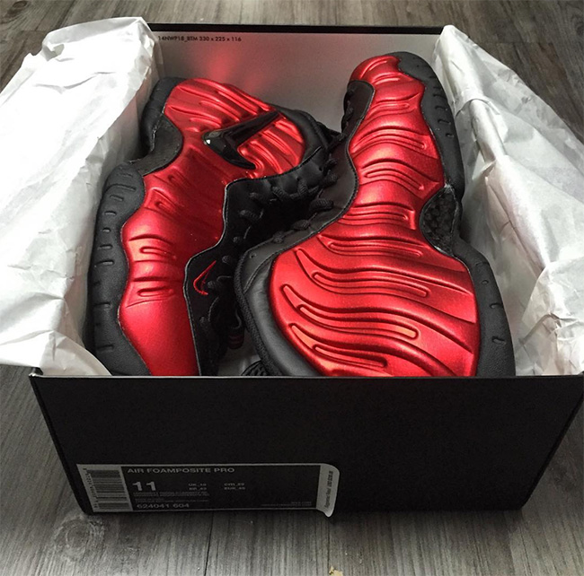 624041-604,Foamposite Pro,Foam 624041-604红黑泡 Nike Air Foamposite Pro “University Red” 发售日期确定