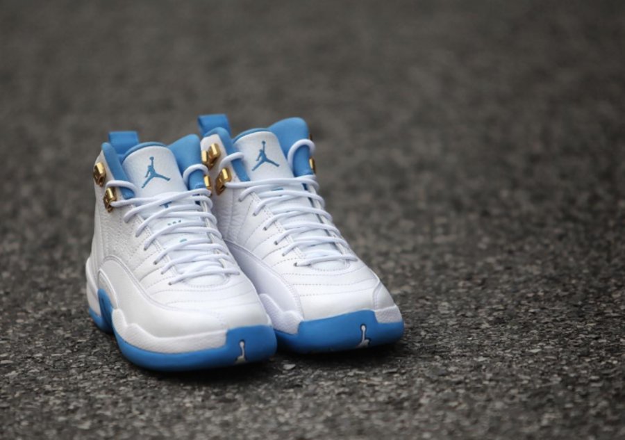 510815-127,AJ12,Air Jordan 12 510815-127AJ12 女生专属北卡蓝 Air Jordan 12 GS “University Blue”