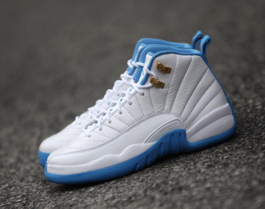 510815-127,AJ12,Air Jordan 12 510815-127AJ12 女生专属北卡蓝 Air Jordan 12 GS “University Blue”