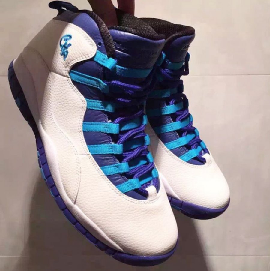 310805-107,AJ10,Air Jordan 10 310805-107AJ10 黄蜂配色 Air Jordan 10 “Charlotte Hornets” 首次亮相