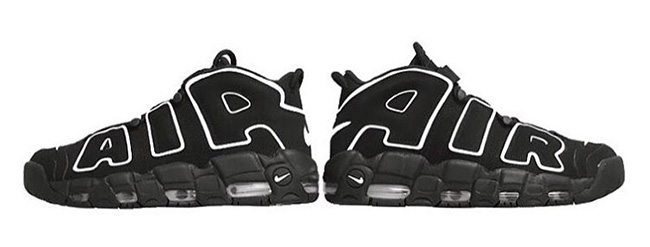 414962-002,Air Uptempo,Nike,大A 414962-002女款GS 上脚美如画！台湾地区明天发售大 AIR 黑白配色