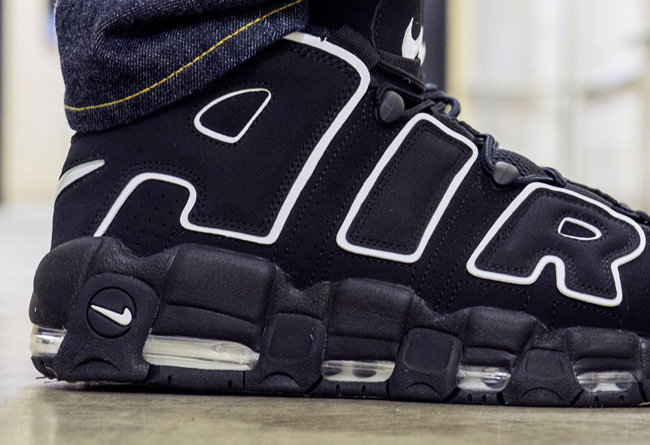414962-002,Uptempo,Nike 414962-002 Nike Air More Uptempo “Black” 上脚实拍