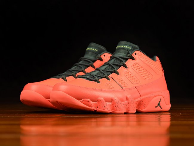 832822-805,AJ9,Air Jordan 9 832822-805AJ9低帮 亮眼至极！Air Jordan 9 Low “Bright Mango” 实物近赏