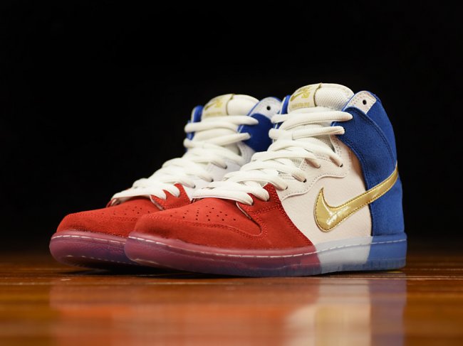 313171-674,Nike SB,Dunk High 313171-674 Nike SB Dunk High Premium “Tricolor” 实物近赏