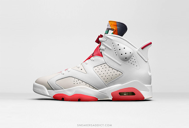 AJ6,Air Jordan 6 AJ6 兔八哥再现！Air Jordan 6 “Hare” 效果渲染图
