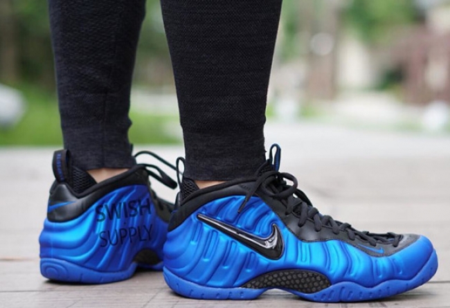 624041-403,Foamposite Pro,Foam 624041-403 蓝黑泡 Nike Air Foamposite Pro “Varsity Royal” 上脚实拍