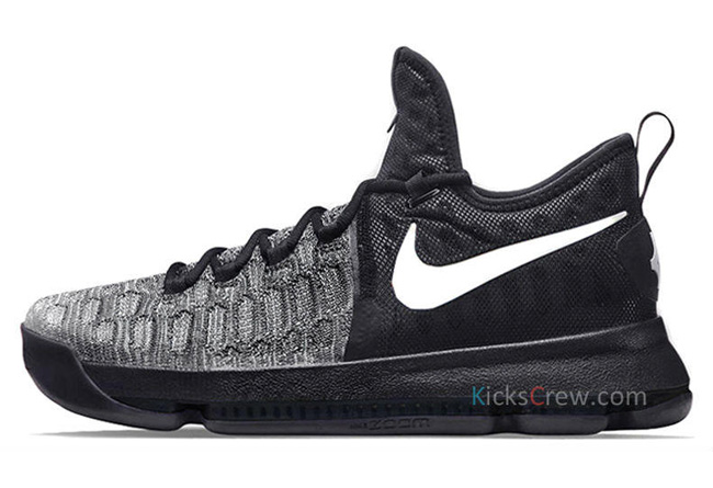 843392-010,KD9,Nike 843392-010 杜兰特九代 KD 9 黑白配色实物亮相