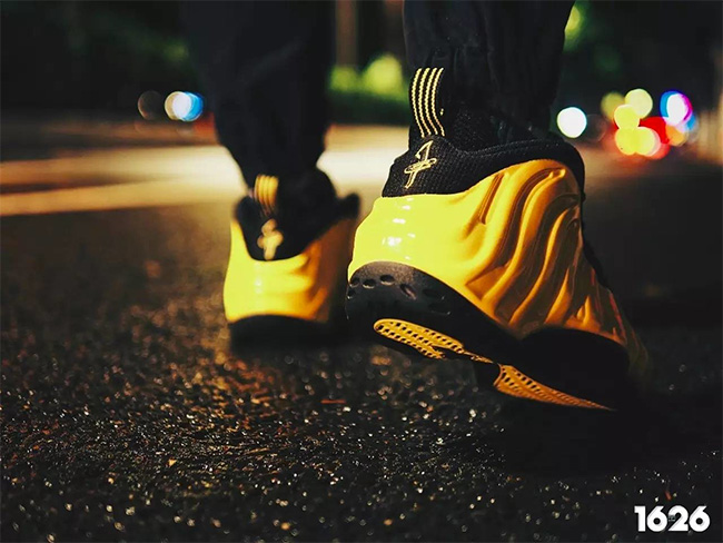 314996-701,Foamposite One,Foam 314996-701 高能黄喷 Nike Air Foamposite One “Yellow” 上脚实拍