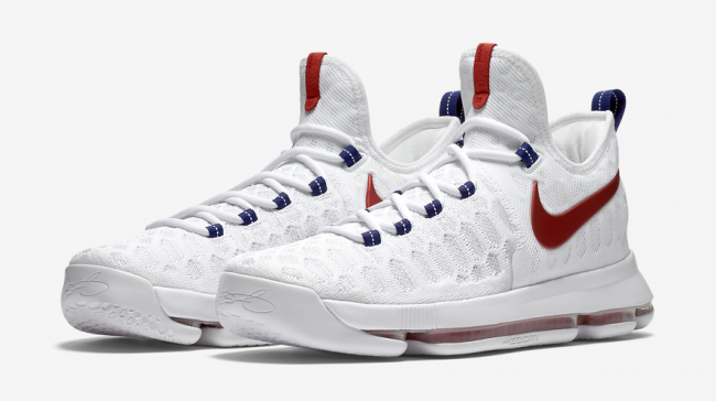 843392-160,KD9,Nike 843392-160 美国配色 KD 9 “USA” 官图释出