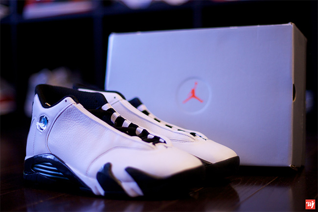 Marcus,Jordan,亲着,上,脚,Air,“,Oxi 487471-106AJ14 Marcus Jordan 亲着上脚 Air Jordan 14 “Oxidized Green”