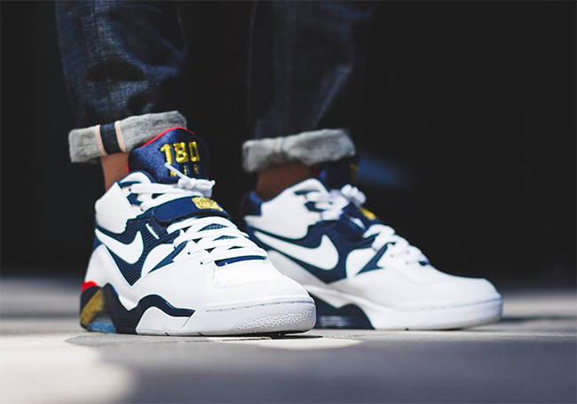 310095-100,AF180,Air Force 180 310095-100AF180 巴克利经典再现！Nike Air Force 180 “Olympic” 上脚实拍