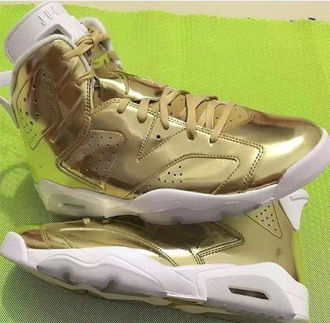 854271-730,AJ6,Air Jordan 6 854271-730AJ6 更新 | 2016 款 Air Jordan 6 Pinnacle 土豪金配色实物曝光！