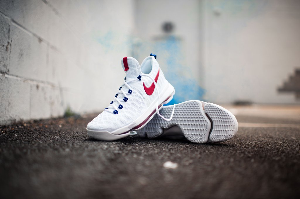 Nike,KD9,USA 843392-160 Nike Zoom KD 9 “USA” 白红清爽配色现已发售