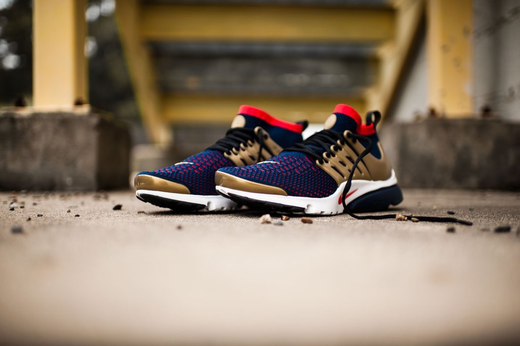 Nike,Air Presto Flyknit,Olympi  奥运金牌配色 Nike Air Presto Flyknit “Olympic” 现已发售