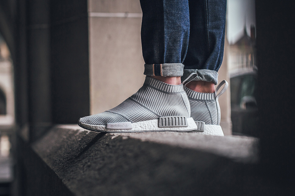 S32191,NMD,adidas S32191 明日发售！adidas NMD City Sock PK “White Grey” 上脚实拍