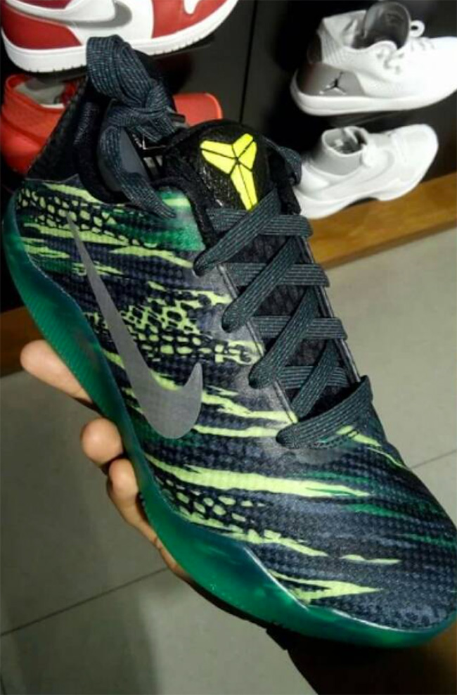 Kobe 11,科比11代  黑曼巴图纹现身 Kobe 11 “Green Snake”