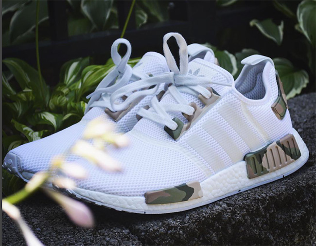 NMD,adidas  白迷彩 adidas NMD “Camo” 定制配色欣赏