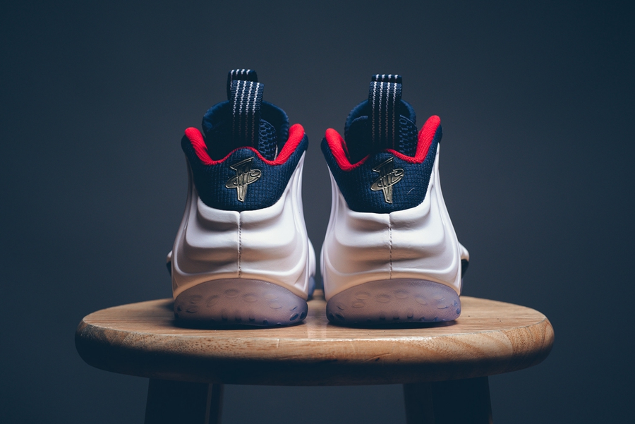 Nike,Air Foamposite One  奥运喷 Nike Air Foamposite One “Olympic” 实物美图近赏