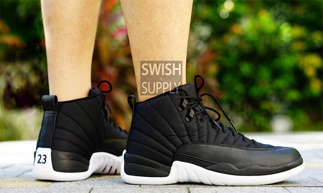 130690-004,AJ12,Air Jordan 12 130690-004AJ12 提前感受 Air Jordan 12 “Black Nylon” 黑尼龙配色上脚实拍