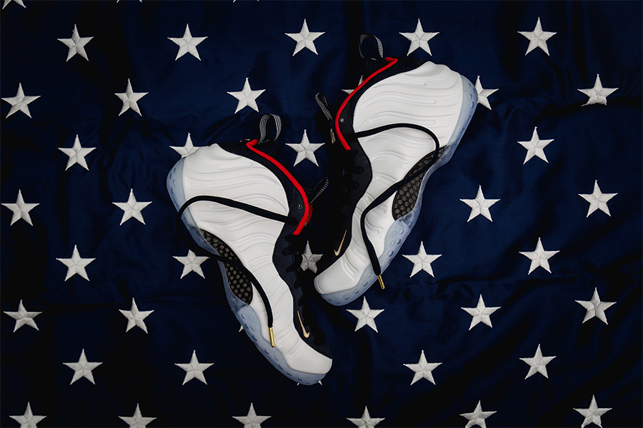 575420-400,奥运喷,Foamposite One 575420-400奥运喷 鎏金加持！Nike Air Foampsoite One “Olympic” 美图欣赏