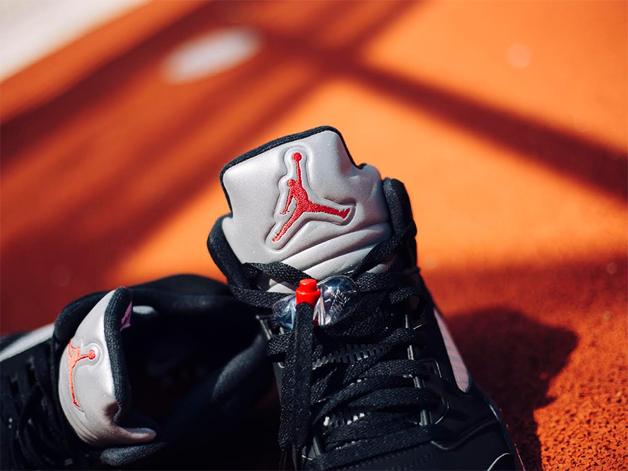 845035-003,AJ5,Air Jordan 5,AJ 845035-003AJ5 经典风范十足！黑银 Air Jordan 5 “Metallic Black” 上脚实拍