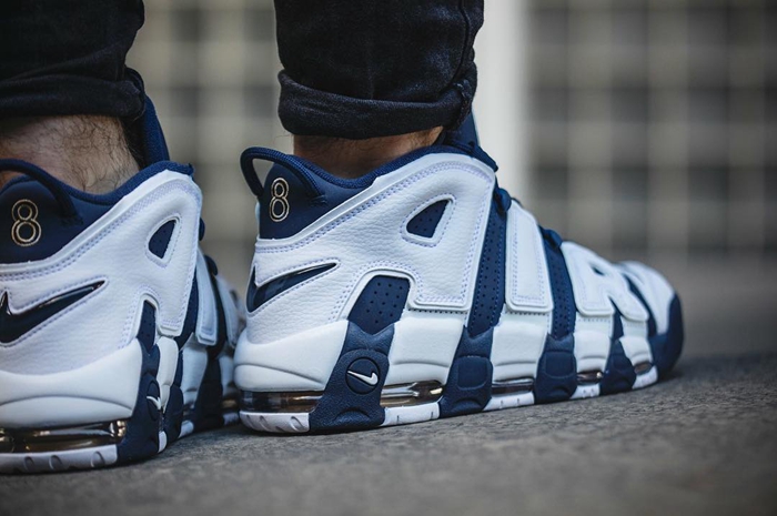 大AIR,Uptempo,414962-104  奥运大 “AIR” Nike Air More Uptempo “Olympic” 上脚精选