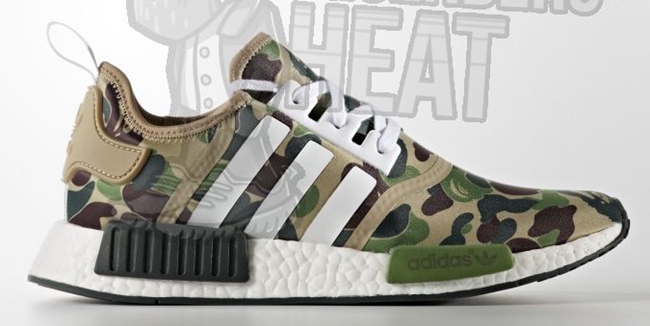 NMD,BAPE,adidas  要来了！ Bape x NMD R1 双色谍照曝光