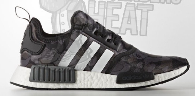 NMD,BAPE,adidas  要来了！ Bape x NMD R1 双色谍照曝光