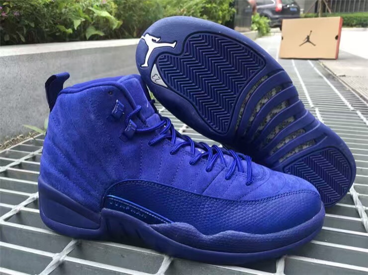 130690-400,AJ12,Air Jordan 12 130690-400AJ12 蓝麂皮 Air Jordan 12 Premium 清晰实物展示
