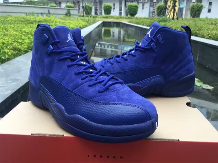 130690-400,AJ12,Air Jordan 12 130690-400AJ12 蓝麂皮 Air Jordan 12 Premium 清晰实物展示