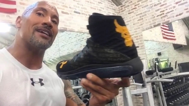 Under Armour,Rock  健身专属？巨石强森网晒 Under Armour 签名鞋款