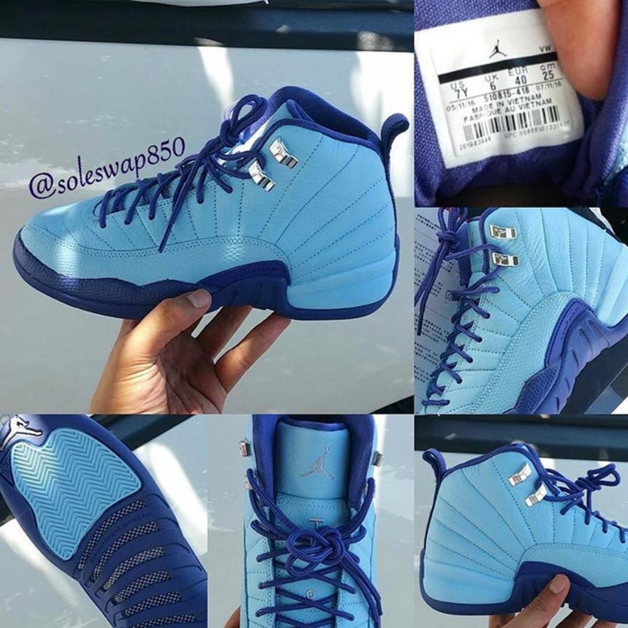 AJ12,Air Jordan  女生专属，Air Jordan 12 GS “Dark Purple Dust” 谍照曝光