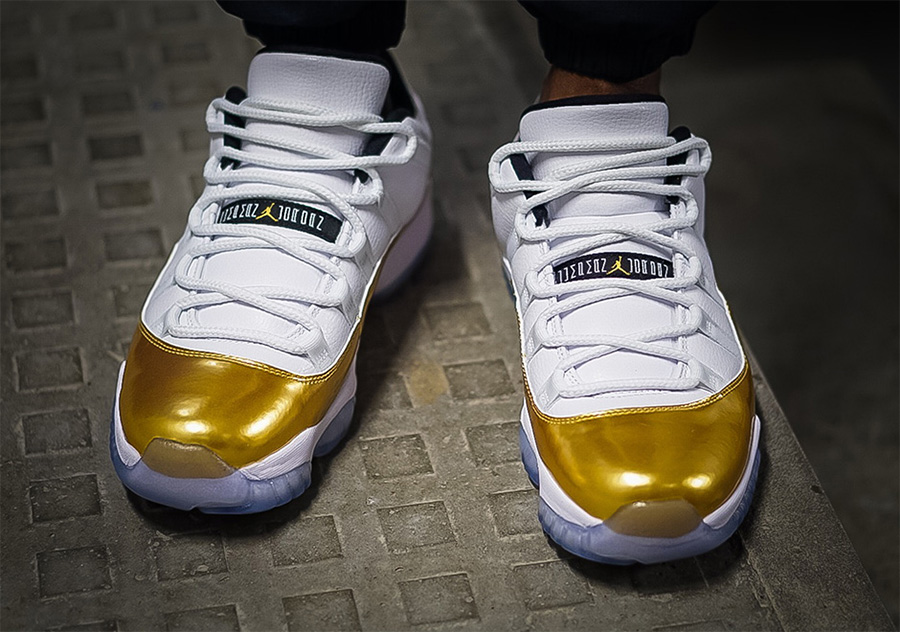 528895-103,AJ11,Air Jordan 11 528895-103AJ11 精致耀眼！Air Jordan 11 Low 白金闭幕式配色上脚美图