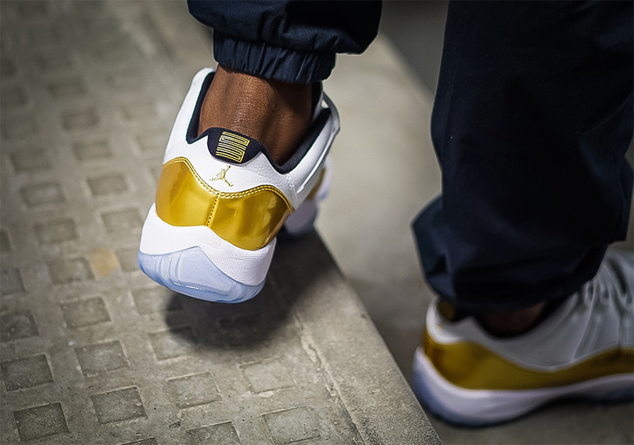 528895-103,AJ11,Air Jordan 11 528895-103AJ11 精致耀眼！Air Jordan 11 Low 白金闭幕式配色上脚美图