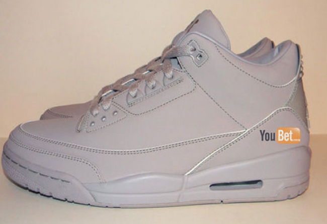AJ3,Air Jordan 3  9 年后再次现身，Air Jordan 3 “College Grey” 疑将明年市售