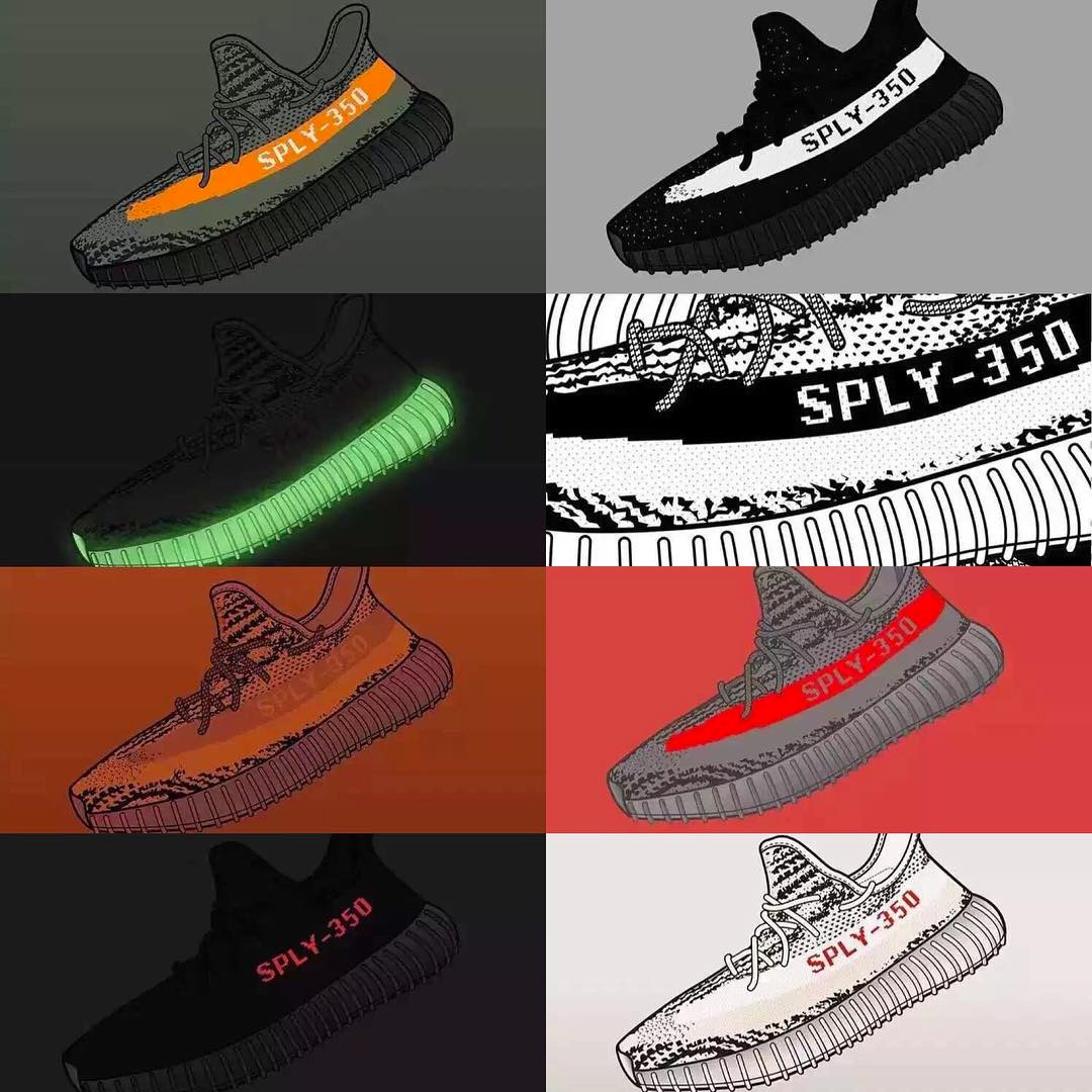 Yeezy 350 Boost,Yeezy  你最喜爱的 Yeezy 350 Boost V2 新款配色是哪双？
