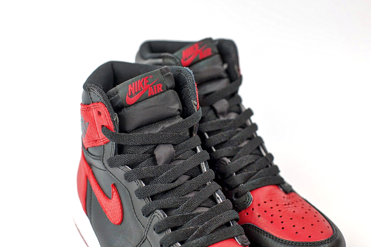 555088-001,AJ1,Air Jordan 1,AJ 555088-001AJ1黑红 今日主角！黑红禁穿 Air Jordan 1 “Banned” 实物开箱