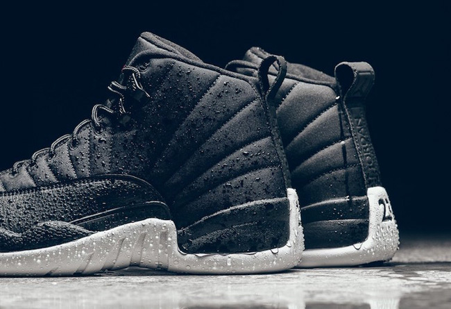 130690-004,AJ12,Air Jordan 12 130690-004AJ12 雨鞋新选择？防水尼龙 Air Jordan 12 “Black Nylon” 本周六发售
