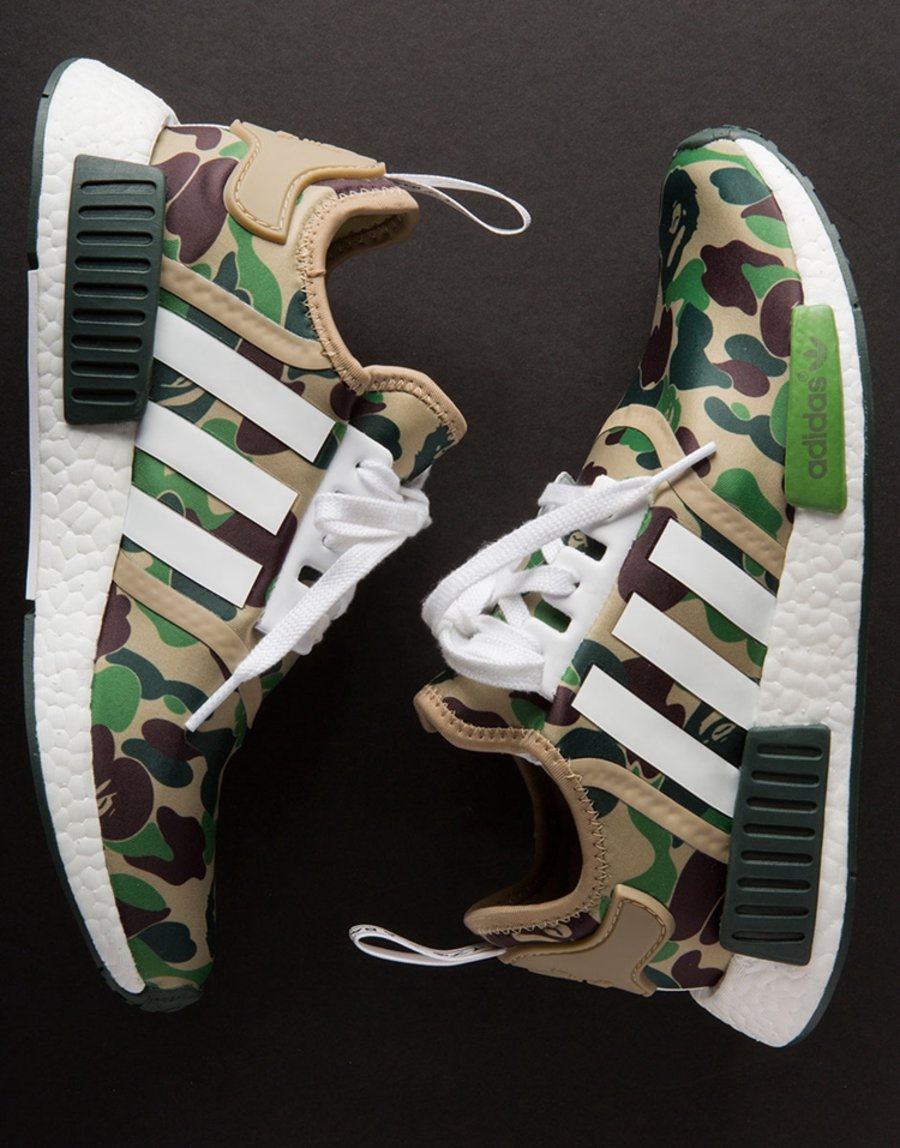 adidas,NMD,BAPE  发售日期确定！BAPE x adidas Originals NMD 细节近赏