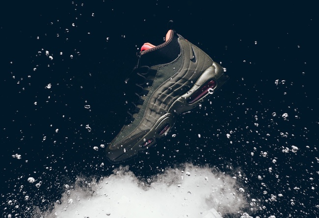 Nike Air Max 95 Sneakerboot  军工装加持！Nike Air Max 95 Sneakerboot “Dark Loden” 近赏