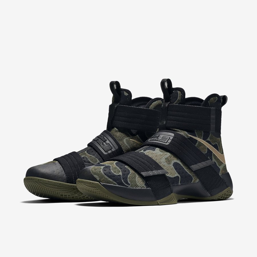 852400-022,Soldier 10,Nike 852400-022 詹姆斯亲自推荐 Soldier 10 “Camo” 迷彩配色