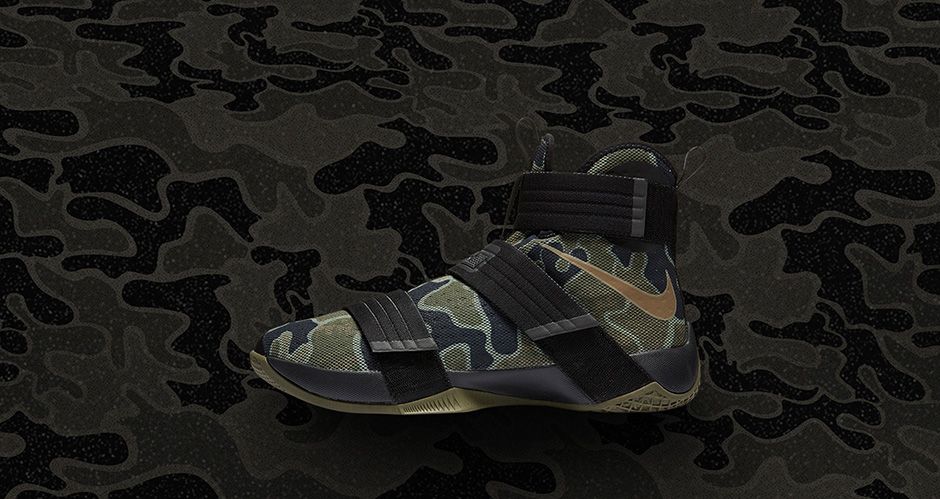 852400-022,Soldier 10,Nike 852400-022 詹姆斯亲自推荐 Soldier 10 “Camo” 迷彩配色