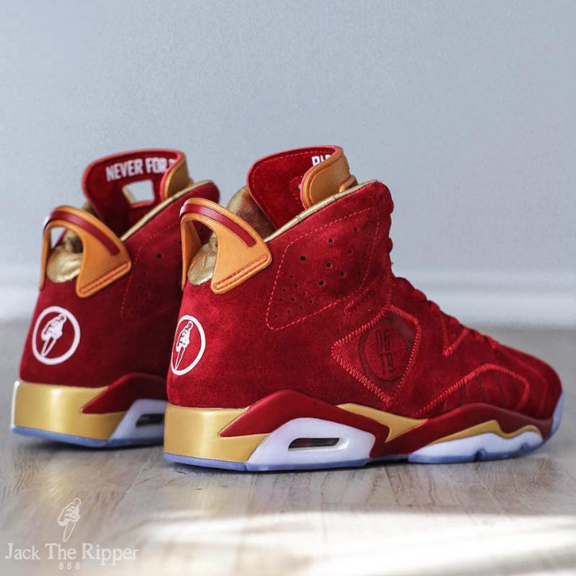 AJ6,Air Jordan 6  血红定制！Air Jordan 6 Doernbecher 细赏