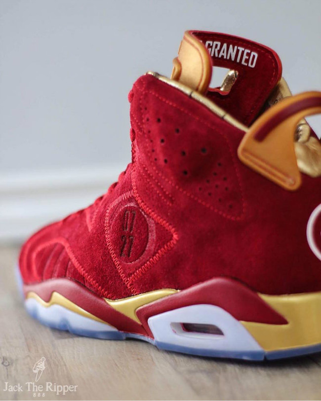 AJ6,Air Jordan 6  血红定制！Air Jordan 6 Doernbecher 细赏
