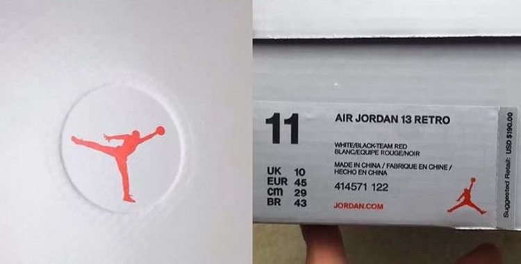 AJ13,Air Jordan 13,414571-122  元年银色鞋盒回归！Air Jordan 13 白红 2017 版本再曝新图 