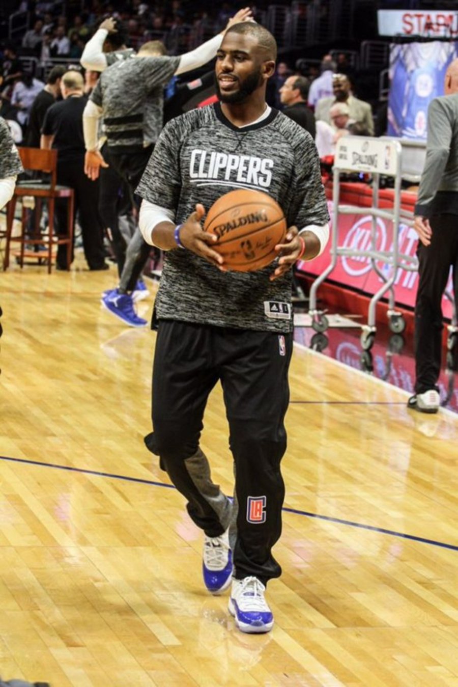 Air Jordan 11,AJ11  快船客场配色！保罗上脚 Air Jordan 11 “Clippers” PE