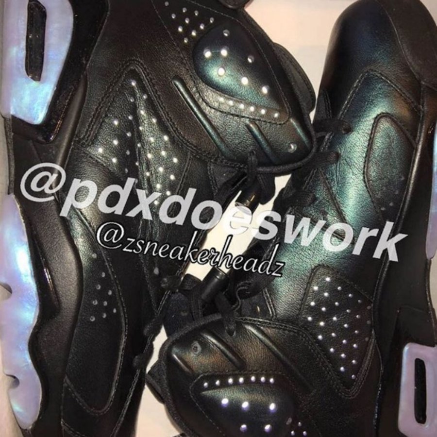 AJ6,Air Jordan 6 Chameleon  暗黑变色龙，Air Jordan 6 “Chameleon” 实物细节展示