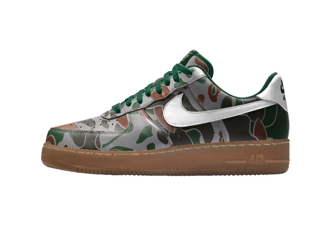AF1,Air Force 1,Nike,NIKEiD AF1 街头穿搭佳选！迷彩 NIKEiD Air Force 1 现已登陆中国官网！