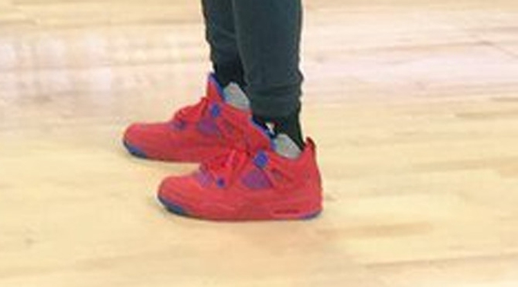 AJ4,Air Jordan 4,CP3  新鞋晒不停！Chris Paul 训练上脚 Air Jordan 4 快船 PE